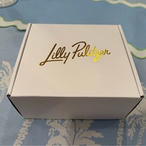 Lilly Pulitzer White Box with Gold Script Logo